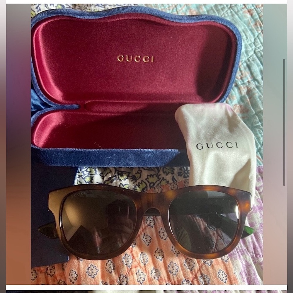 Gucci Tortoise Pattern Sunglasses - image 1